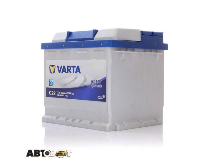 Автомобільний акумулятор VARTA 6СТ-52 BLUE dynamic (C22) 552 400 047, ціна: 7 224 грн.