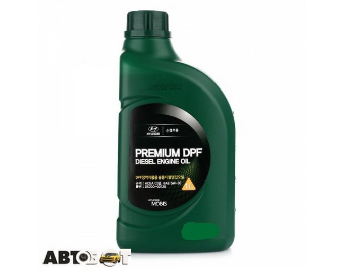 Моторна олива Mobis Premium DPF Diesel 5W-30 05200-00120 1л, ціна: 713 грн.