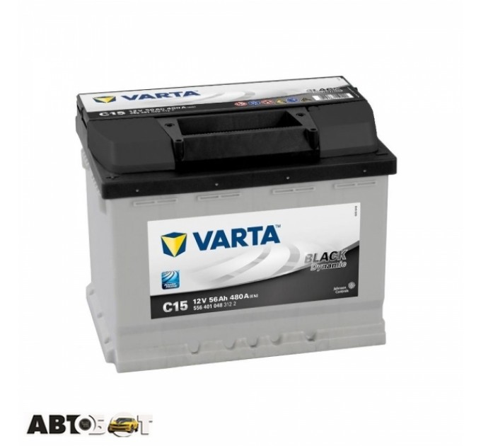 Автомобільний акумулятор VARTA 6СТ-56 Black Dynamic (C15) 556 401 048, ціна: 3 881 грн.