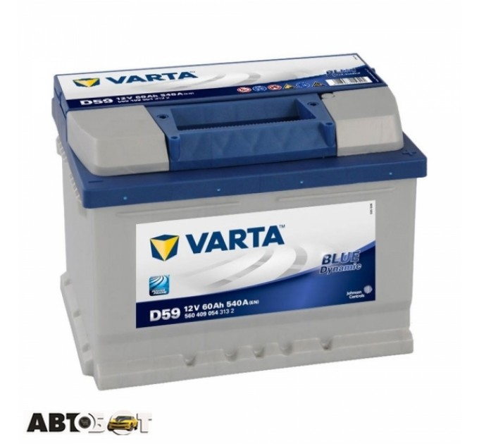 Автомобильный аккумулятор VARTA 6СТ-60 BLUE dynamic (D59), цена: 4 111 грн.