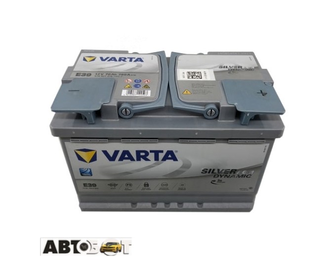 Автомобільний акумулятор VARTA 6СТ-70 Silver Dynamic AGM (E39) 570 901 076, ціна: 16 276 грн.