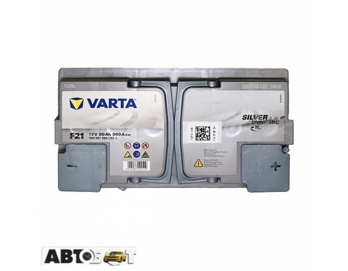 Автомобільний акумулятор VARTA 6СТ-80 Silver Dynamic AGM (F21) 580 901 080, ціна: 19 310 грн.
