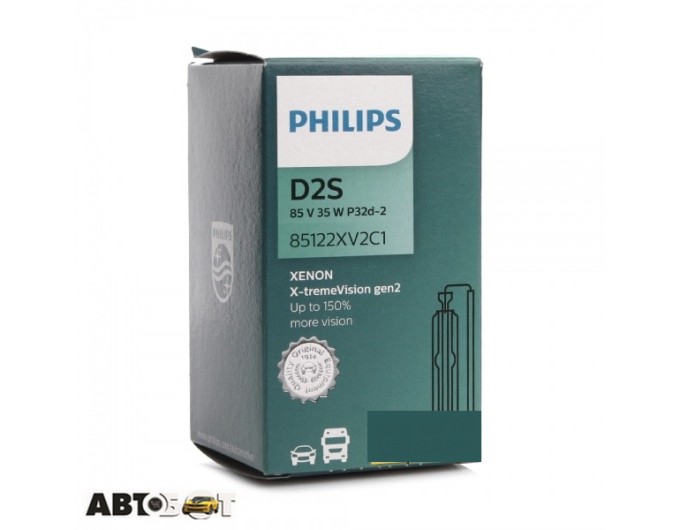 Ксенонова лампа Philips X-tremeVision gen2 D2S 4800К 35W 85122XV2C1 (1 шт.), ціна: 2 901 грн.