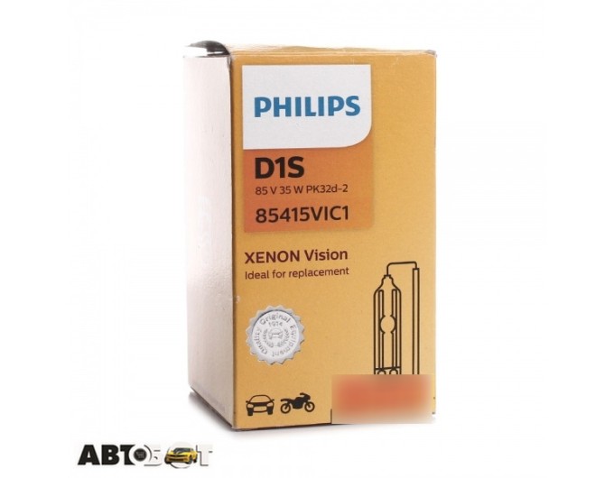Ксенонова лампа Philips Vision D1S 85415VIC1 (1 шт.), ціна: 2 867 грн.