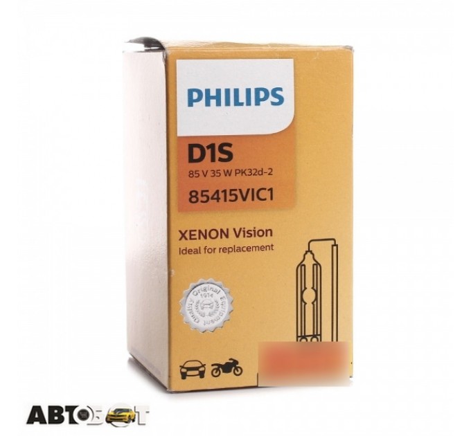 Ксеноновая лампа Philips Vision D1S 85415VIC1 (1 шт.), цена: 2 338 грн.