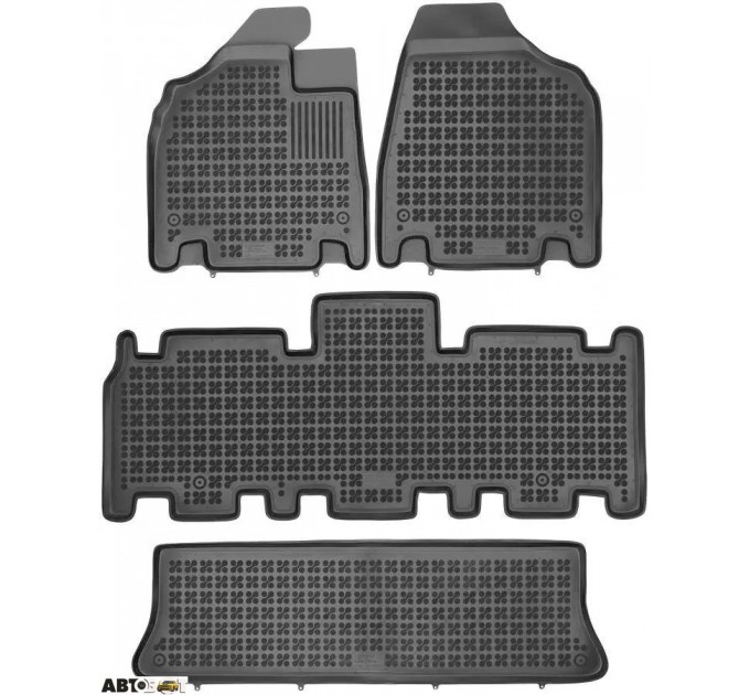 Гумові килимки в салон REZAW-PLAST Kia Carnival II 2004- RP 201011 7 місць, ціна: 3 245 грн.