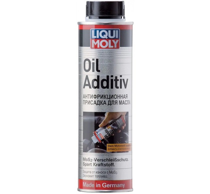 Антифрикційна присадка в оливу з MoS2 Liqui Moly Oil Additiv LIM8342 , 0.3л, ціна: 549 грн.