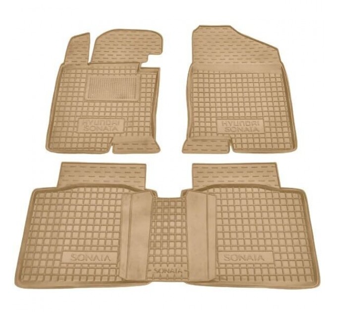 Автомобильные коврики в салон Hyundai Sonata YF/6 2010- бежевые (AVTO-Gumm), цена: 1 652 грн.
