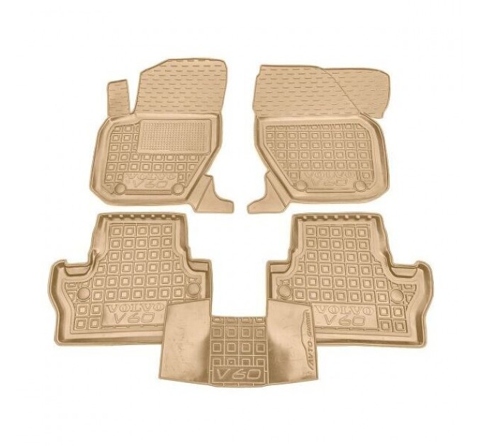 Автомобильные коврики в салон Volvo V60 2013- бежевые (AVTO-Gumm), цена: 1 652 грн.