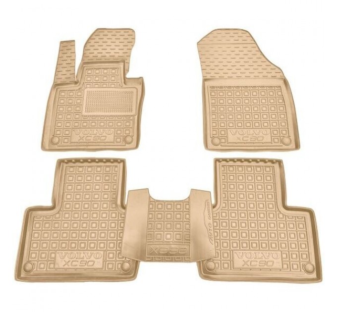 Автомобильные коврики в салон Volvo XC90 2015- бежевые (AVTO-Gumm), цена: 1 652 грн.