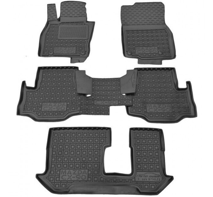Автомобільні килимки в салон Mazda CX-90 2023- 7 мест (AVTO-Gumm), ціна: 2 533 грн.