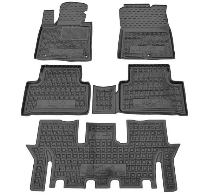 Автомобільні килимки в салон Kia Sorento 2024- 7 мест (AVTO-Gumm), ціна: 2 533 грн.