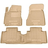 Автомобільні килимки в салон Hyundai Tucson 2004- бежеві (AVTO-Gumm)