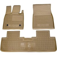 Автомобільні килимки в салон BYD Song Plus EV 2021- бежеві (AVTO-Gumm)