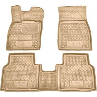 Автомобільні килимки в салон Audi Q4 e-tron 2021- бежеві (AVTO-Gumm)