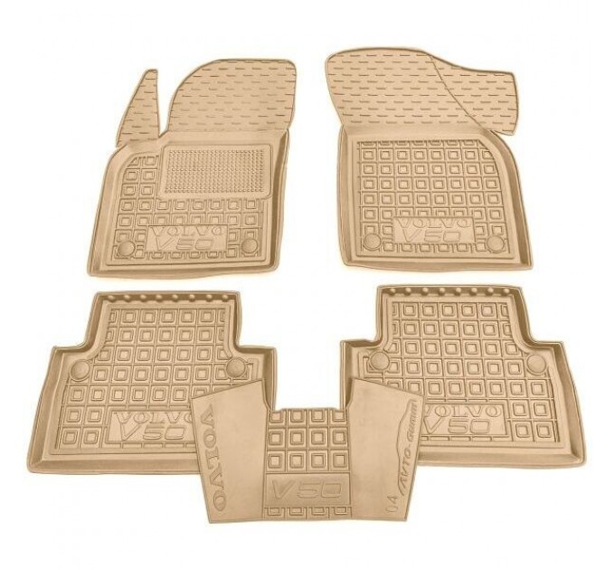 Автомобильные коврики в салон Volvo V50 2004- бежевые (AVTO-Gumm), цена: 1 652 грн.