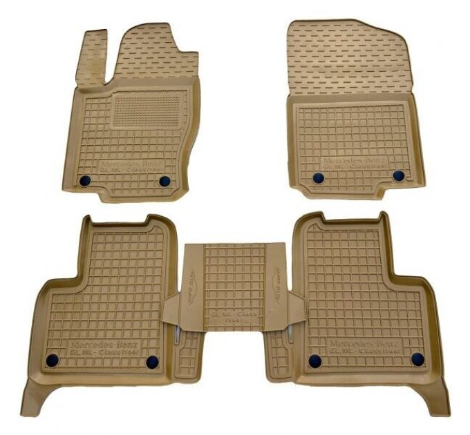 Автомобильные коврики в салон Mercedes ML (W166) 11-/GLE 14- бежевые (AVTO-Gumm), цена: 1 652 грн.