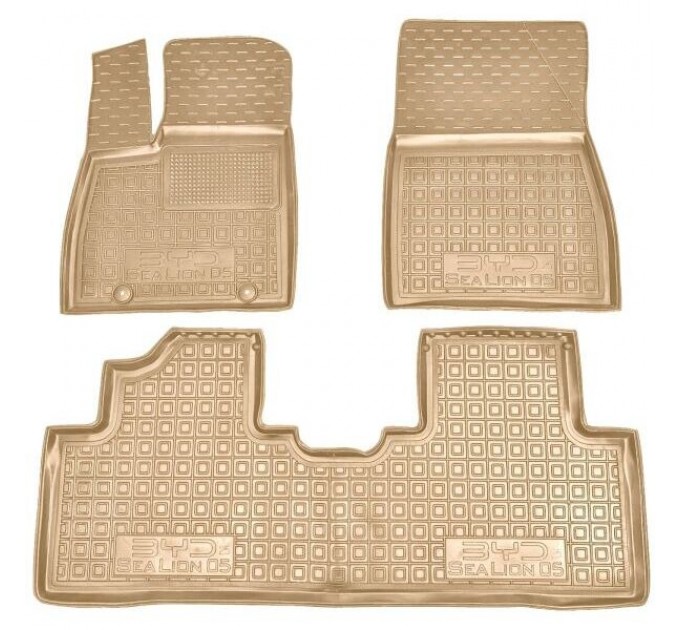 Автомобильные коврики в салон BYD Sea Lion 05 2025- EV бежевые (AVTO-Gumm), цена: 1 652 грн.