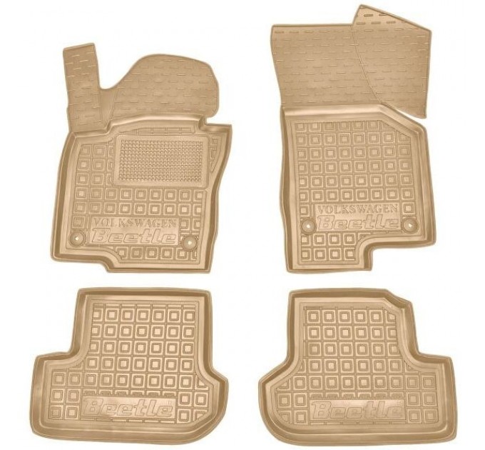 Автомобильные коврики в салон Volkswagen Beetle 2011-2019 бежевые (AVTO-Gumm), цена: 1 652 грн.
