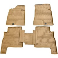 Автомобільні килимки в салон Hyundai Santa Fe 2006-2010 бежеві (AVTO-Gumm)