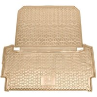 Автомобільний килимок в багажник Rivian R1S 2022- (задний) бежевый (AVTO-Gumm)