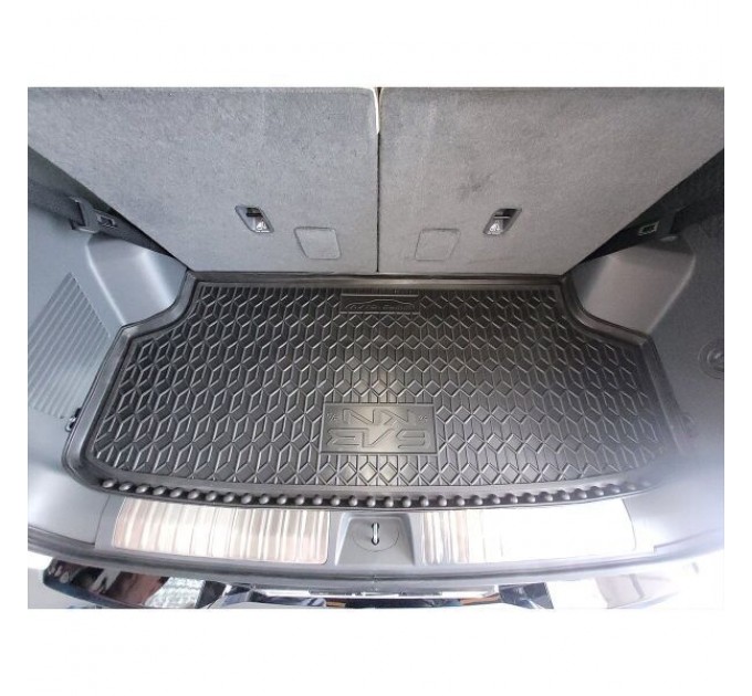Автомобильный коврик в багажник Kia EV9 2024- 6 мест (короткий) (AVTO-Gumm), цена: 1 093 грн.
