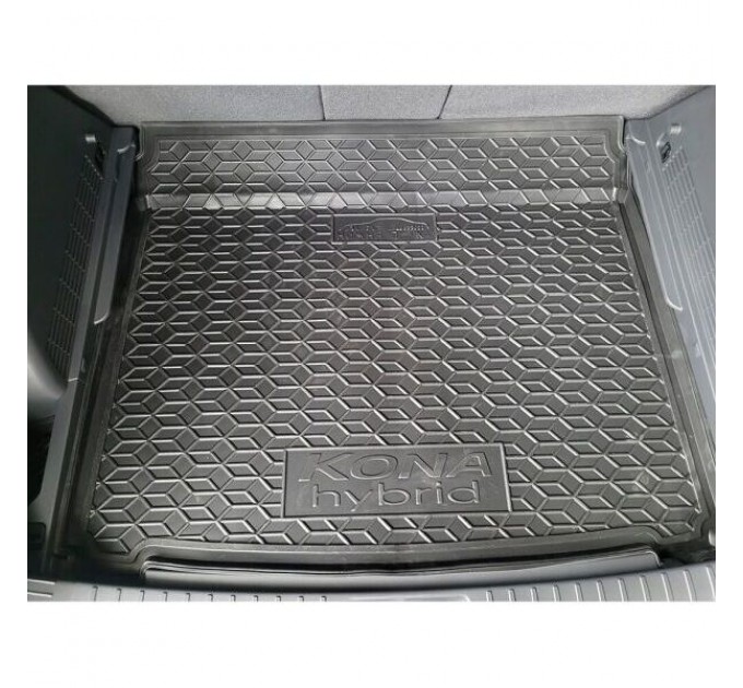 Автомобильный коврик в багажник Hyundai Kona 2023- hybrid нижняя полка (AVTO-Gumm), цена: 1 093 грн.