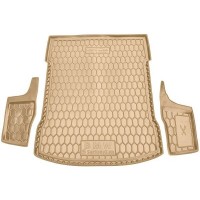 Автомобільний килимок в багажник BMW 5 (G30) 2016- Sedan бежевый (AVTO-Gumm)