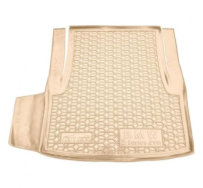 Автомобільний килимок в багажник BMW 3 (E90) 2005- Sedan бежевый (AVTO-Gumm), ціна: 1 180 грн.