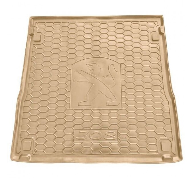 Автомобільний килимок в багажник Peugeot 308 2015- Universal бежевый (AVTO-Gumm), ціна: 1 180 грн.