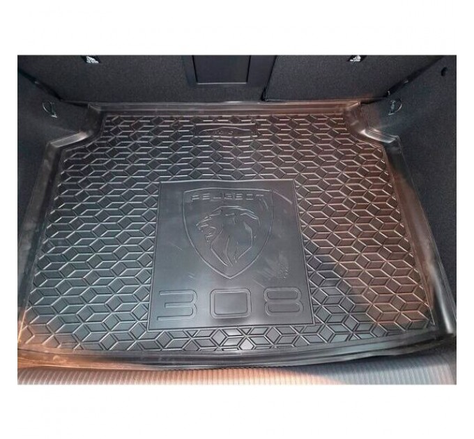 Автомобильный коврик в багажник Peugeot 308 2023- Hatchback (AVTO-Gumm), цена: 1 093 грн.