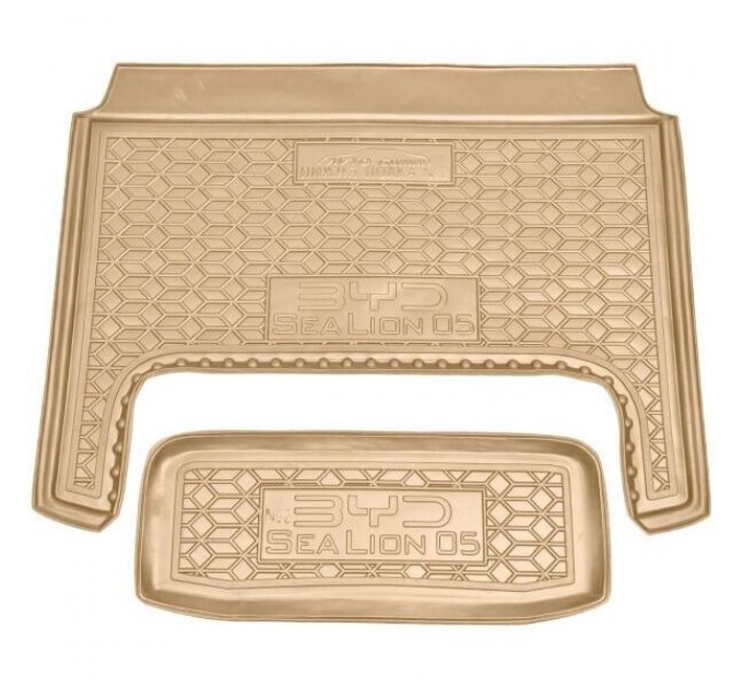 Автомобільний килимок в багажник BYD Sea Lion 05 2025- Нижня поличка №2 бежевый (AVTO-Gumm), ціна: 1 180 грн.
