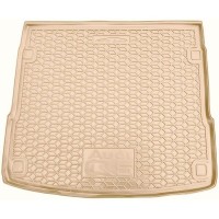 Автомобільний килимок в багажник Audi Q5 2017- (без уха) бежевый (AVTO-Gumm)