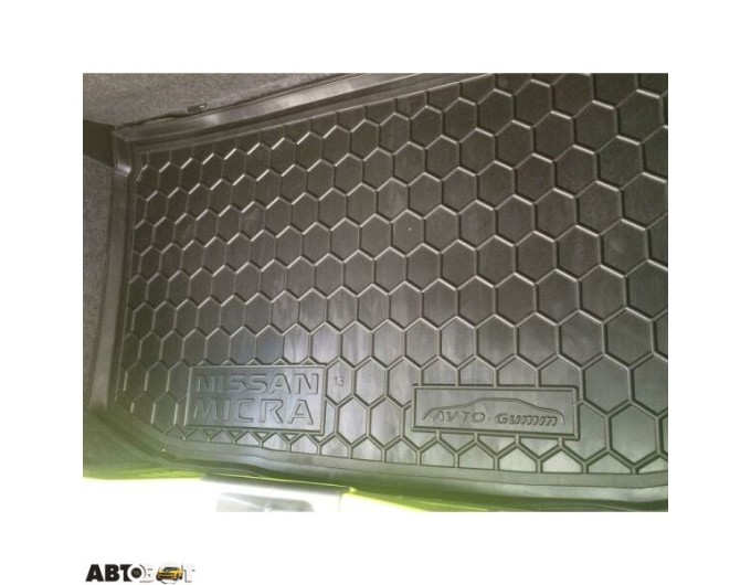 Автомобільний килимок в багажник Nissan Micra (K13) 2010- (Avto-Gumm), ціна: 947 грн.