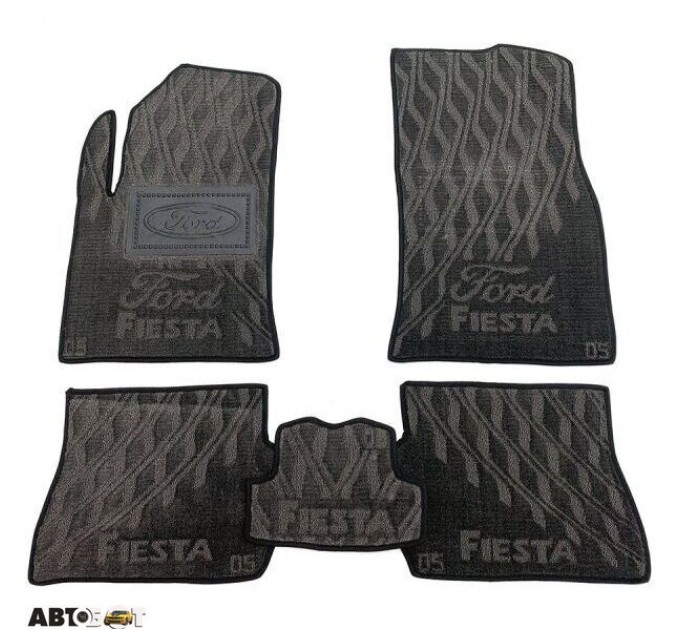 Текстильные коврики в салон Ford Fiesta 2002-2008 (V) серые AVTO-Tex, цена: 1 570 грн.