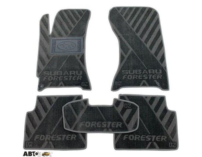 Текстильные коврики в салон Subaru Forester 2 2002-2008 (X) серые AVTO-Tex, цена: 1 412 грн.