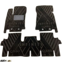 Текстильні килимки в салон Infiniti JX/QX60 2012- 5 мест (X) AVTO-Tex