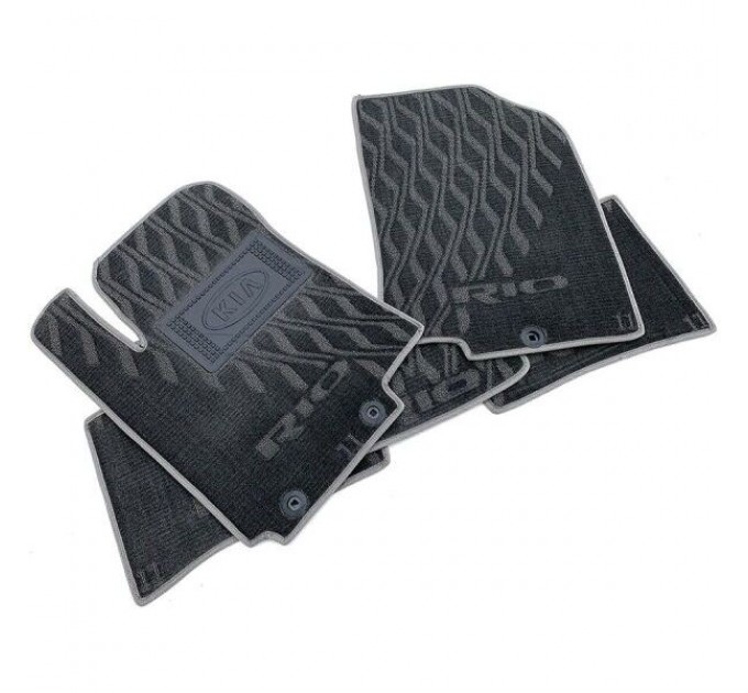Текстильные коврики в салон Kia Rio 2011- (V) серые AVTO-Tex, цена: 1 412 грн.