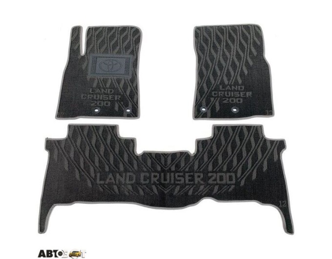 Текстильные коврики в салон Toyota Land Cruiser 200 2012- (V) серые AVTO-Tex, цена: 1 412 грн.