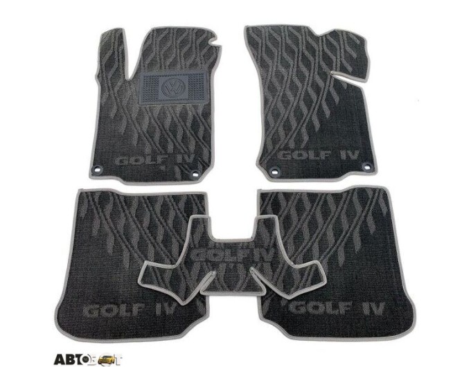 Текстильные коврики в салон Volkswagen Golf 4 1998-2003 (V) серые AVTO-Tex, цена: 1 412 грн.