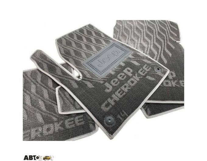 Текстильные коврики в салон Jeep Cherokee 2014- (V) серые AVTO-Tex, цена: 1 412 грн.