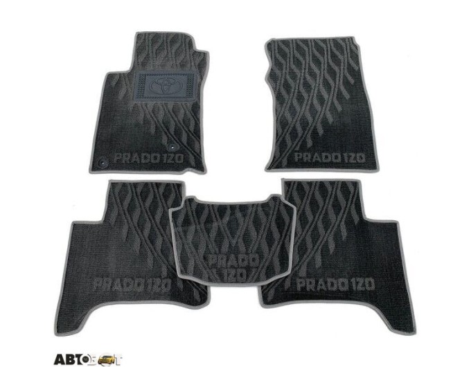 Текстильные коврики в салон Toyota Land Cruiser Prado 2002- (V) серые AVTO-Tex, цена: 1 412 грн.