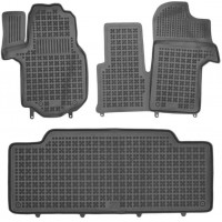 Гумові килимки в салон REZAW-PLAST Volkswagen Crafter II (з дод.матеріалом у водія) повний комплект 2016-... / RP 200122
