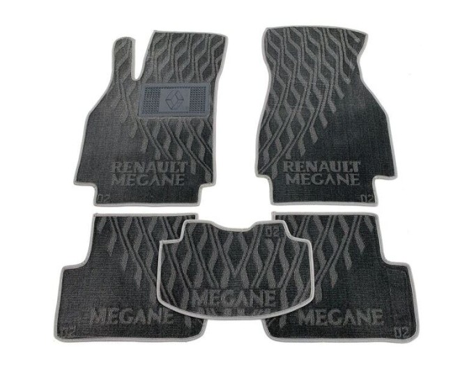 Текстильные коврики в салон Renault Megane 2 2003- Sd/Un (V) серые AVTO-Tex, цена: 1 412 грн.
