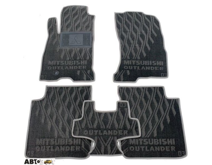Текстильні килимки в салон Mitsubishi Outlander 2003-2007 (V) серые AVTO-Tex, ціна: 1 412 грн.