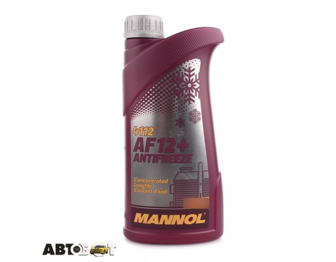 Антифриз MANNOL Antifreeze AF12+ червоний -40C 1л, ціна: 129 грн.