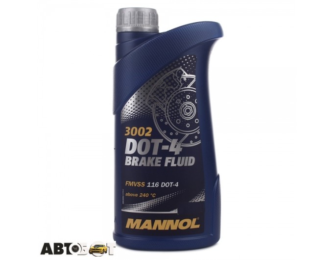 Гальмівна рідина MANNOL BREMSFLUSSIGKEIT DOT 4 3002 1л, ціна: 425 грн.