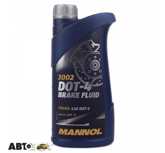 Тормозная жидкость MANNOL BREMSFLUSSIGKEIT DOT 4 3002 1л, цена: 188 грн.