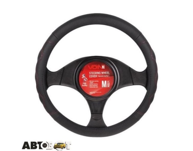 Чехол на руль Vitol S черн-красн/БО/перф/кожа VLOD-L283 BK/RD, цена: 796 грн.