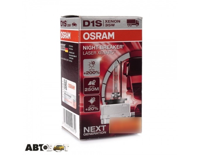 Ксенонова лампа Osram Xenarc Night Breaker Laser D1S 85V 35W 66140XNL (1 шт.), ціна: 4 951 грн.